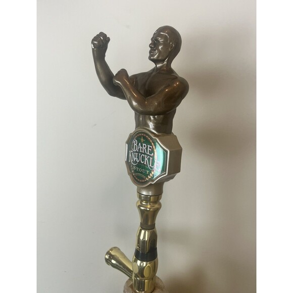 Bare Knuckle Stout Beer Tap Handle Anheuser Busch With Base / Collectible / Beer - Picture 4 of 7